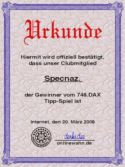 747.DAX Tipp-Spiel, Mittwoch, 19.03.08 155678