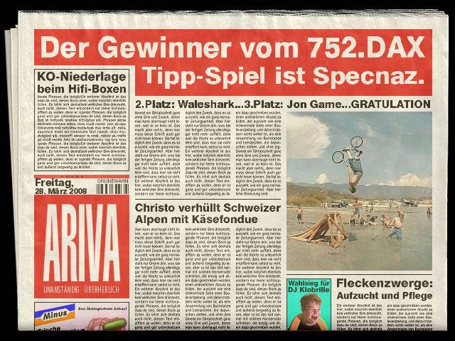 753.DAX Tipp-Spiel, Montag, 31.03.08 157022
