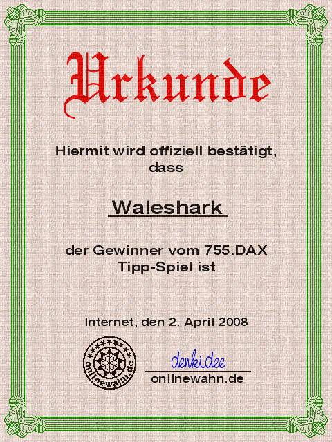 754.DAX Tipp-Spiel, Dienstag, 01.04.08 157490