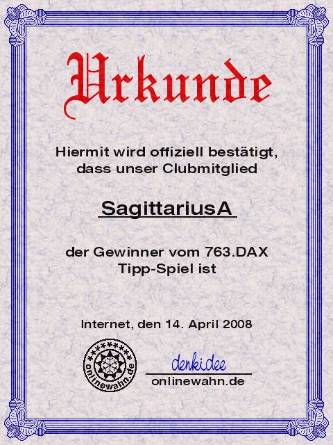 762.DAX Tipp-Spiel, Freitag, 11.04.08 159348