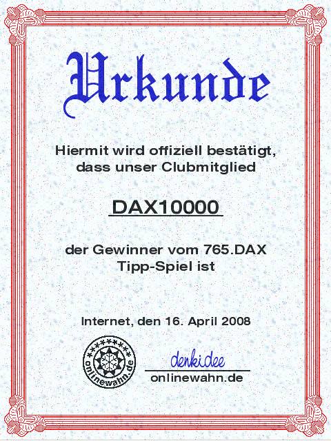 764.DAX Tipp-Spiel, Dienstag, 15.04.08 159733