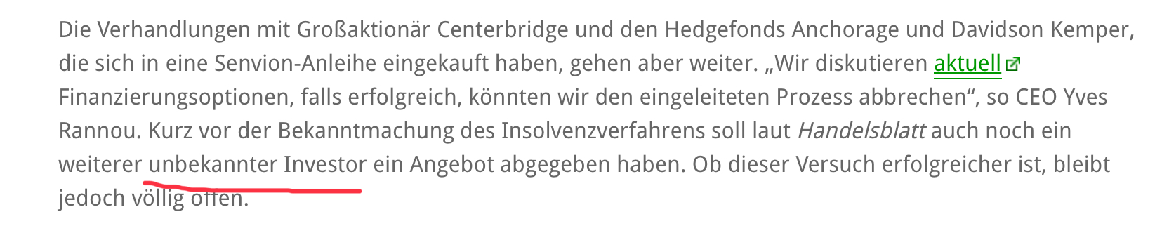 Senvion S.A. (WKN: A2AFKW) 1110805