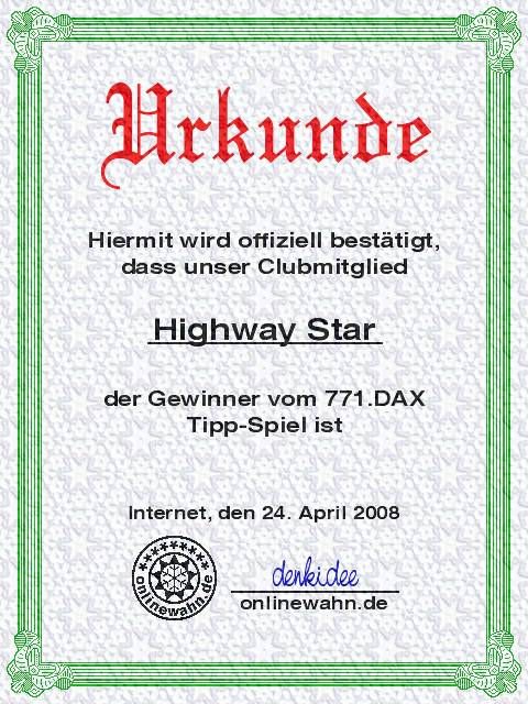 770.DAX Tipp-Spiel, Mittwoch, 23.04.08 160926