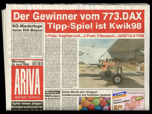 773.DAX Tipp-Spiel, Montag, 28.04.08 161386