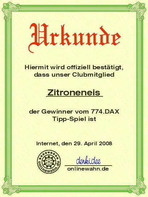 773.DAX Tipp-Spiel, Montag, 28.04.08 161562