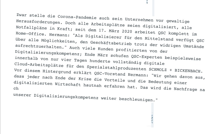 QSC, kritisch betrachtet 1170703