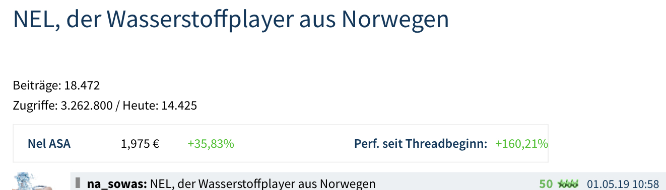 NEL, der Wasserstoffplayer aus Norwegen 1182467