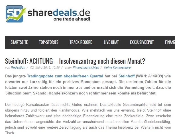 Steinhoff International Holdings N.V. 1043288