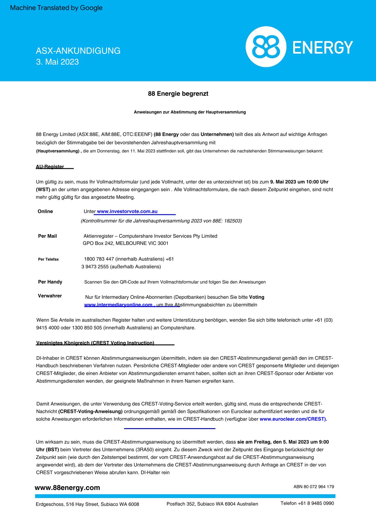 Öl-Projekt 88 Energy Project in der heißen Phase 1370687