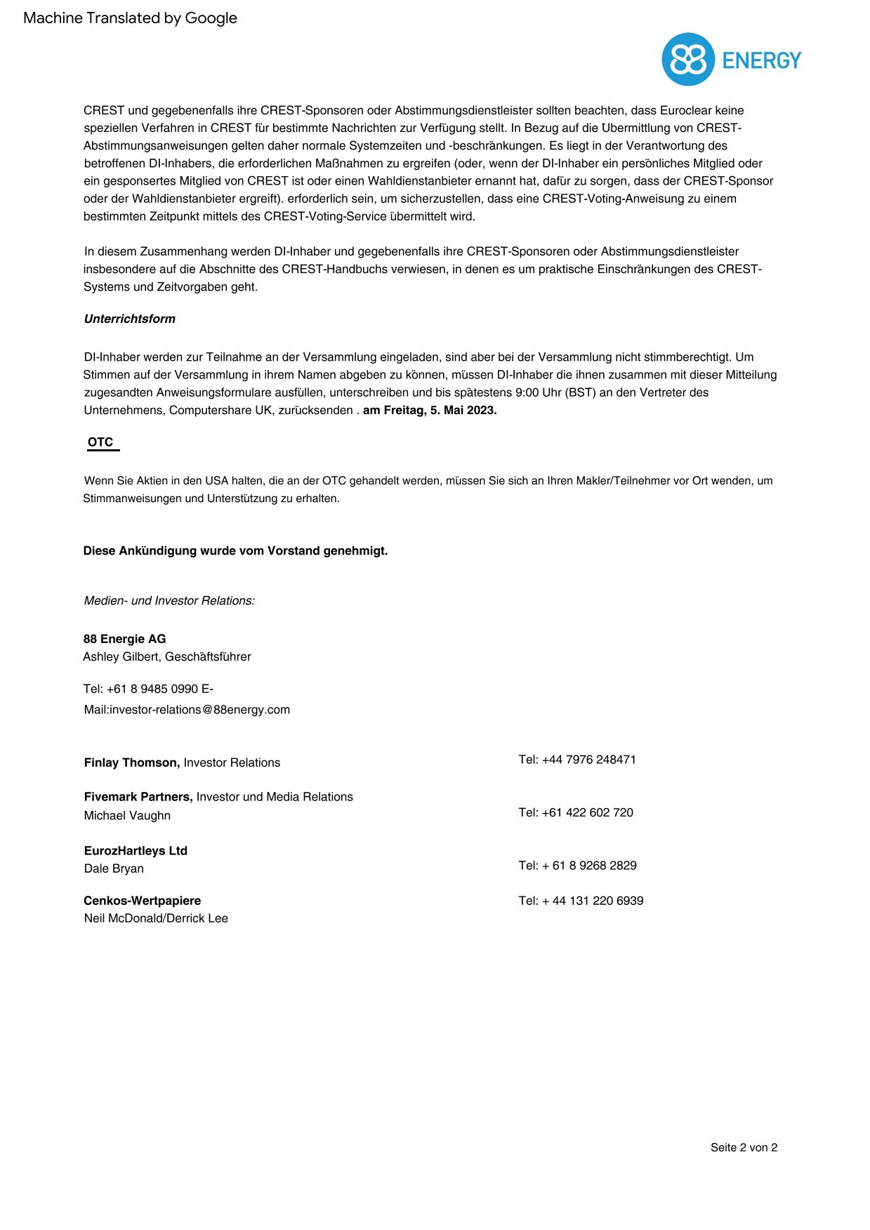 Öl-Projekt 88 Energy Project in der heißen Phase 1370688