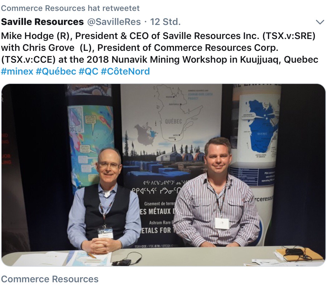 Commerce Resources Seltene Erden Niob Tantal 1051779