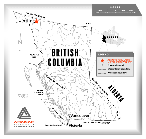 Adanac das Molybdän-Invest! 74000