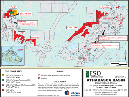 $ Eso Uranium, hochgr. Uranlagerstätten ! $ 64975