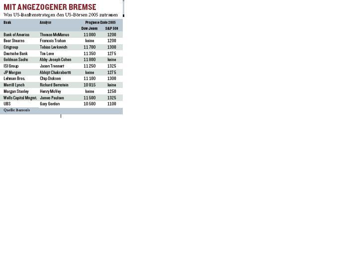 2005-Marktstrategen der Wallstreet schätzen US ein 3532