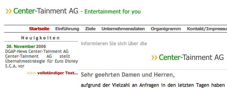 ++ CENTER-TAINMENT für Realisten ++ 100889