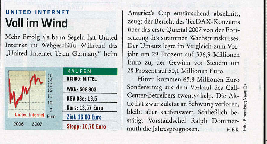 United Internet - Planzahlen 2007! 98648