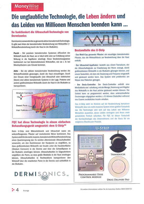 $$ Erfolgsmeldung bei Dermisonics ! $$ 57685