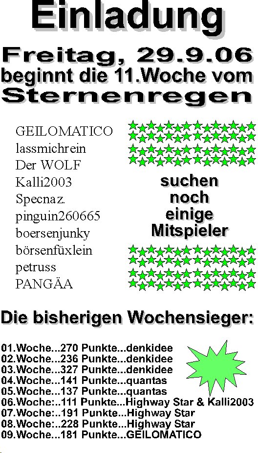 375.DAX Tipp-Spiel, Donnerstag, 28.09.06 59297