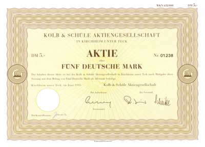 Kolb&Schuele (632000): Vergessene Tradition! 6000