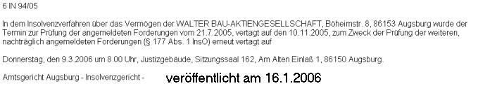 Walter Bau - NEWS 27696