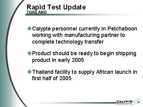Calypte und die Zeit nach AIDS2004 in Bangkok 2204