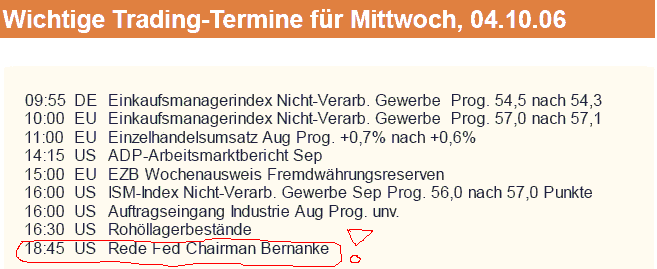 ► Day-Trading: Mittwoch, den 04.10.2006 60198