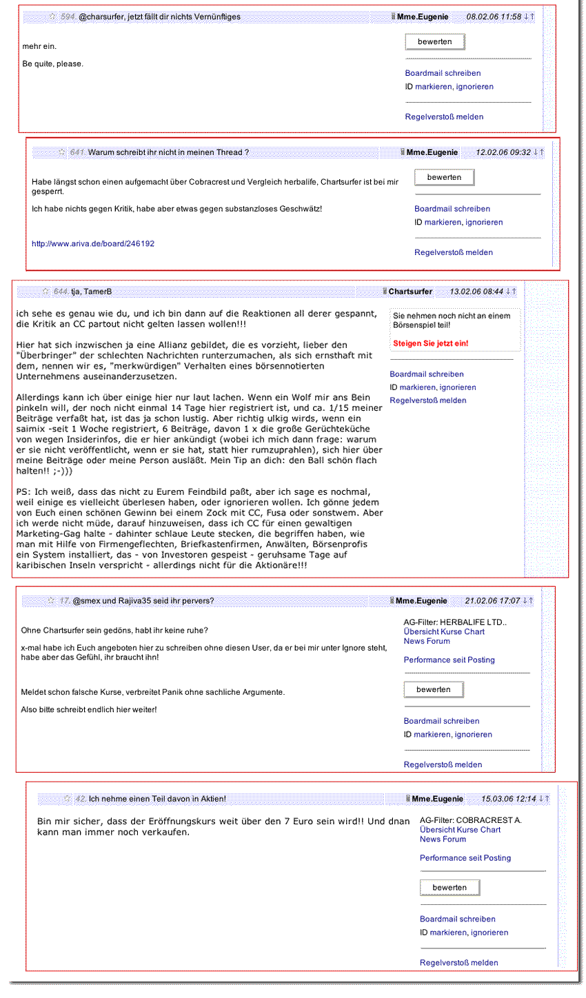 ++ Cobracrest - der Skandal geht weiter! ++ 81249