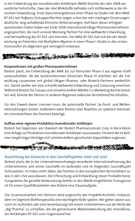 Biotest AG im internationalen Branchenvergleich 301860