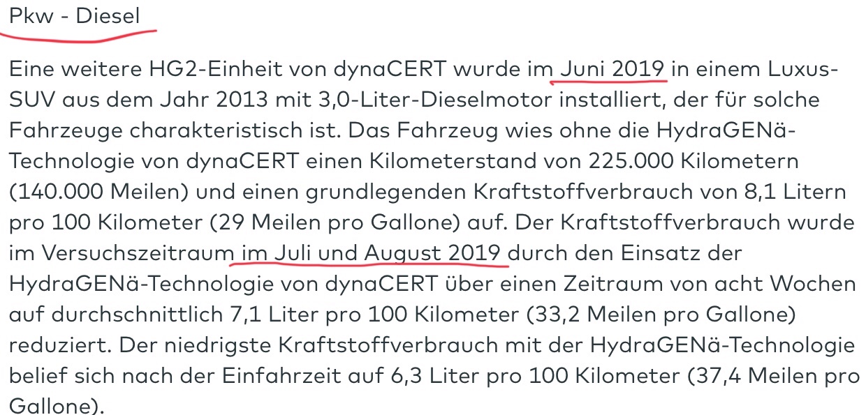 Nachrüsteinheit für saubere Dieselverbrennung 1138784