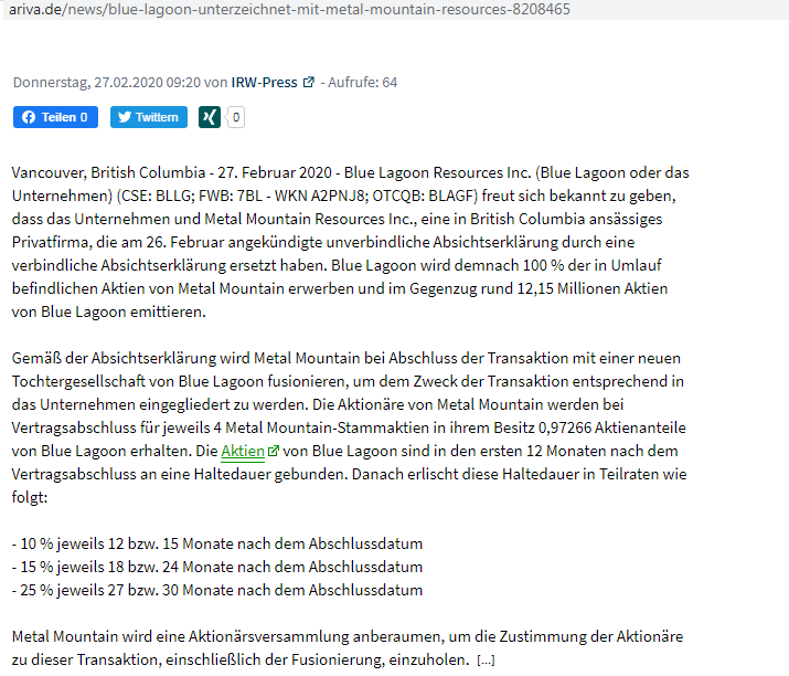 blue lagoon resources inc. 1163160