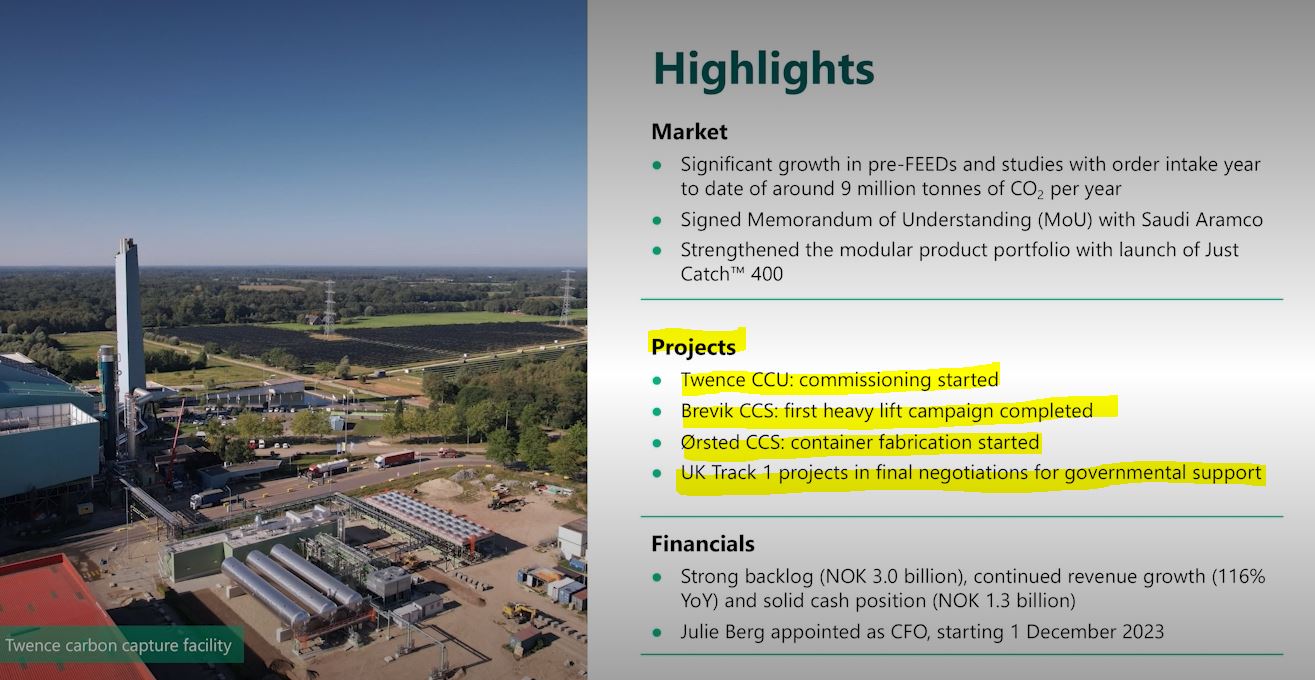 Aker Carbon Capture ASA für die Klimaziele 1395492