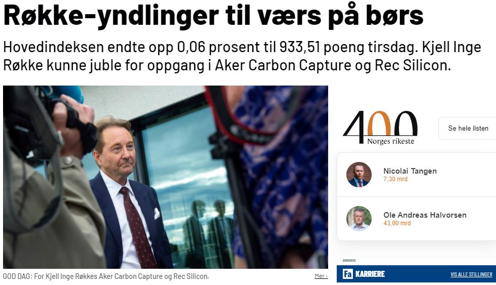 Aker Carbon Capture ASA für die Klimaziele 1218446