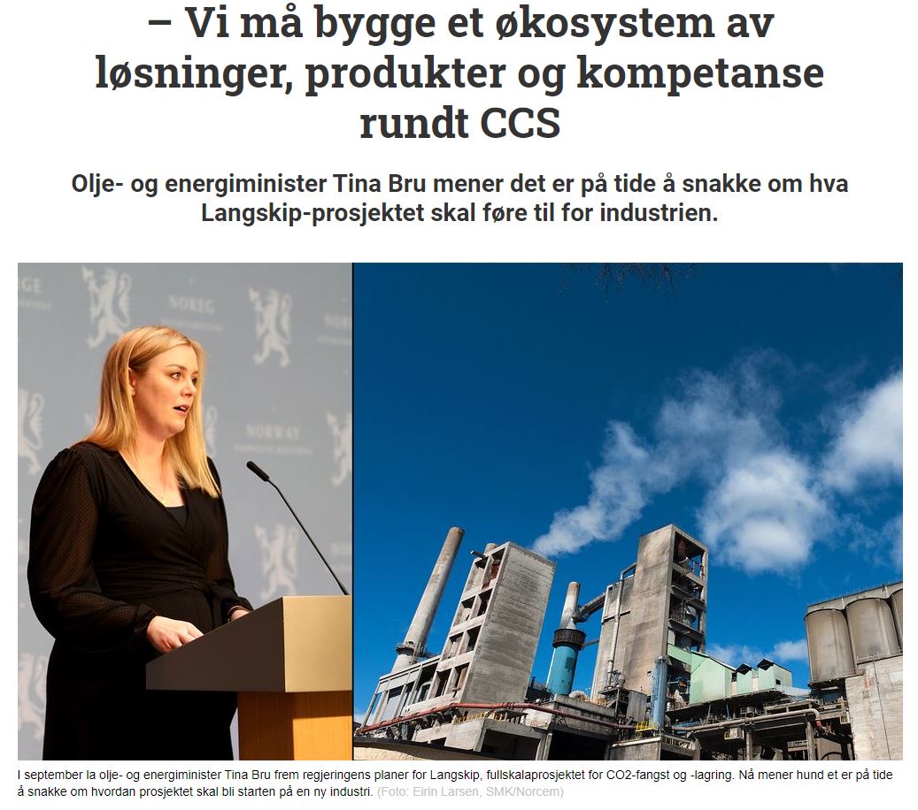 Aker Carbon Capture ASA für die Klimaziele 1219306