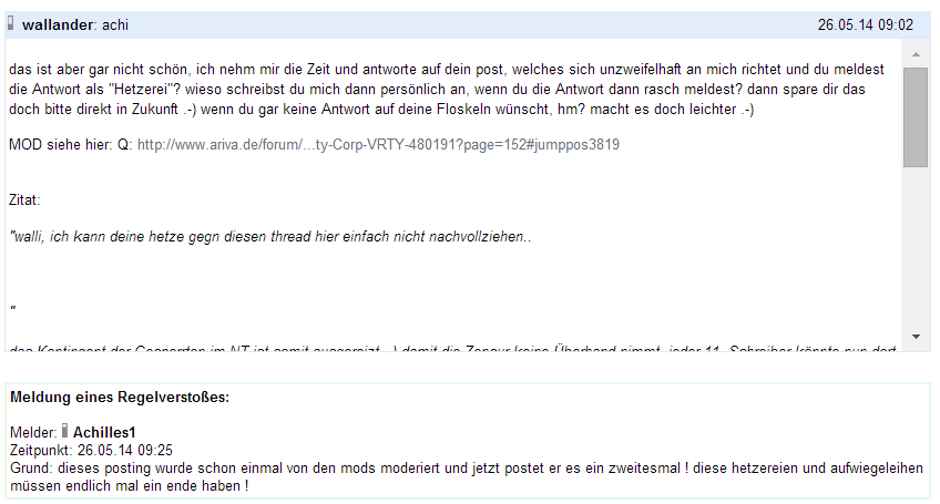 Verity / Pro und Kontra 726495