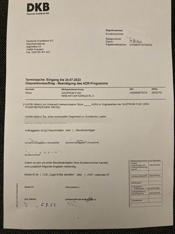 Gazprom ADR 2022 - Wie geht's weiter? 1333818