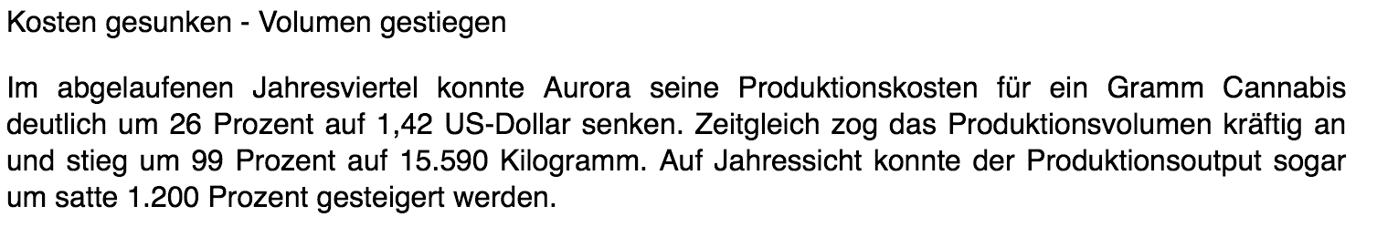 Aurora Cannabis - Kanada & die Legalisierung 1112373