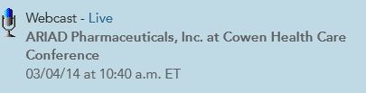 Ariad Pharma on the Top 701119