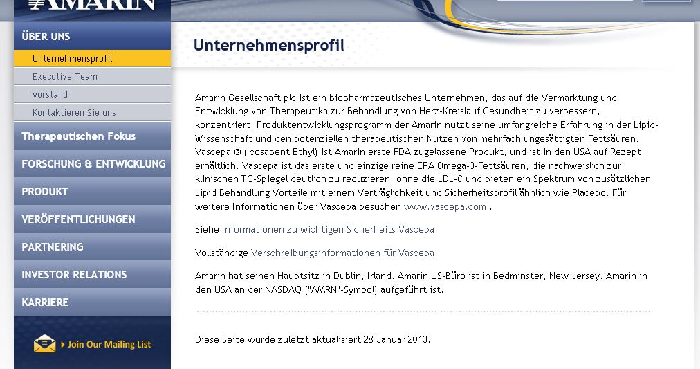 AMARIN CORP. PLC REG.SHS(SP.ADRS NEW)/1 LS-,50 (WK 679381