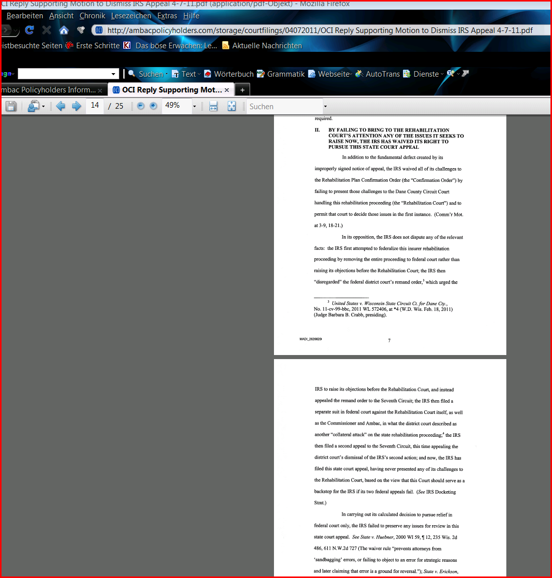 Ambac Rocky Balboa oder chapter 11 394287