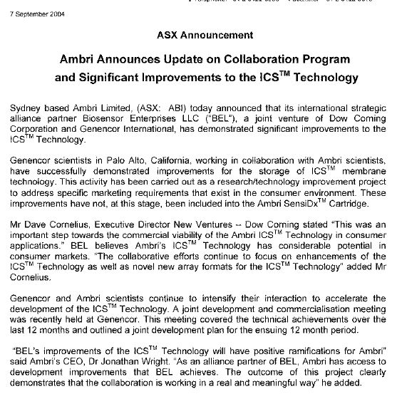 AMBRI Ltd.; weitere ziemlich unentdeckte NanoPerle 1126