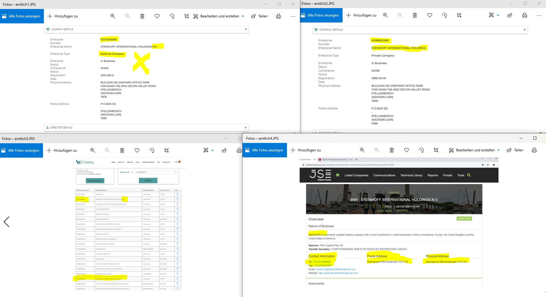 Steinhoff International Holdings N.V. 1281574