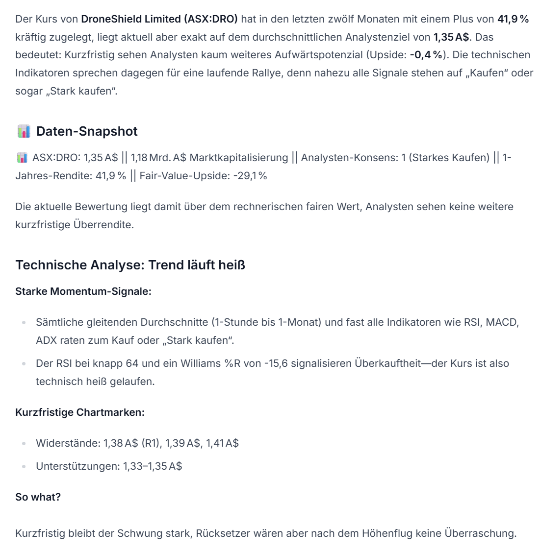 DroneShield: Weltweit die Nr.1 1481240
