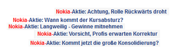 Nokia, das Comeback 2012 ...................... 643727