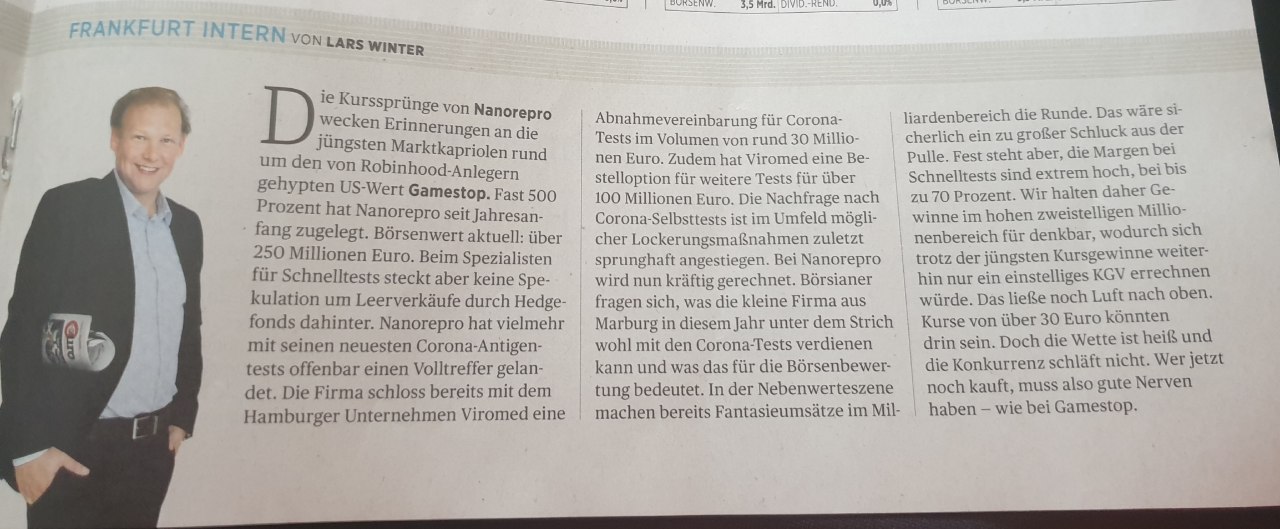 Nanorepro startet durch 1237973