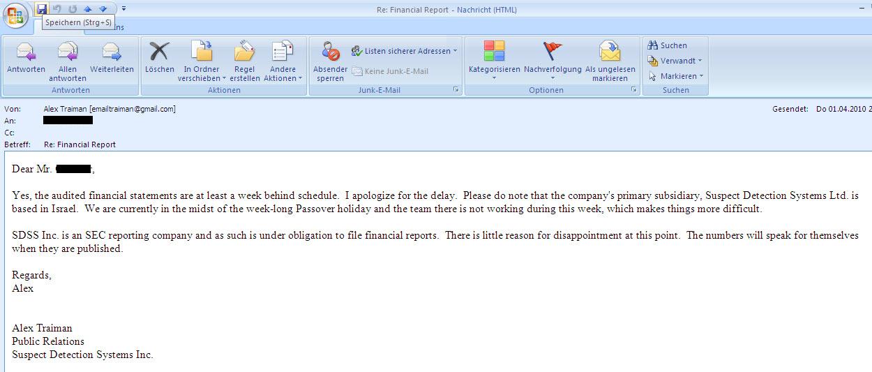 Wann geht es los bei SDSS ? 311007