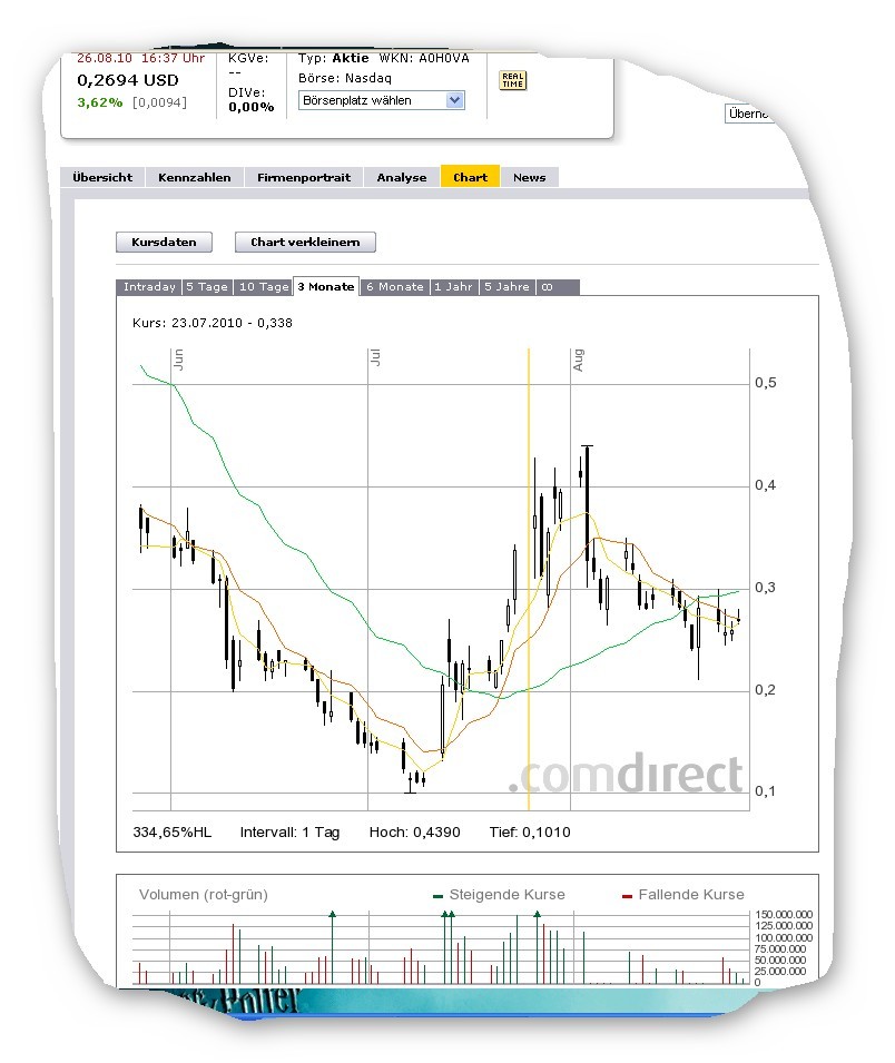 Kursziel 1 USD bis 31.12.2010 340633