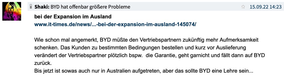 Auto- und Batterien-Herstellers BYD 1386108