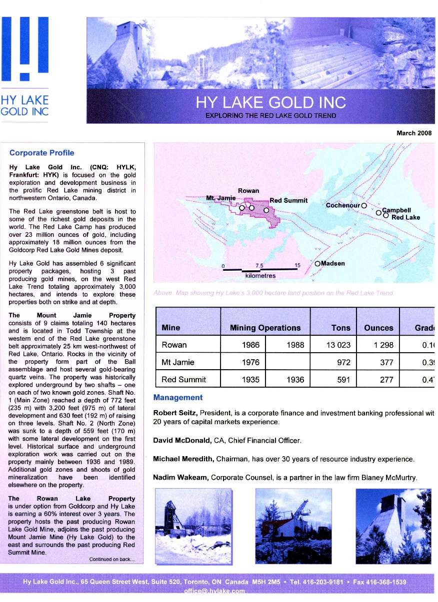 Explosion bei Hy Lake Gold 153869