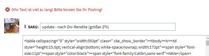 Dividendenaktien Ideensammlung 1253169
