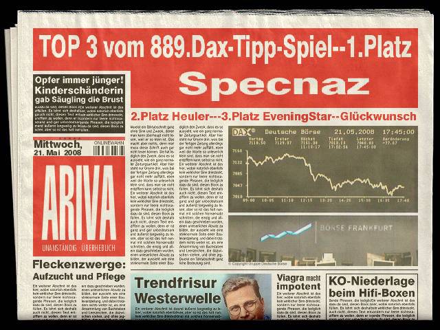 790.DAX Tipp-Spiel, Donnerstag, 22.05.08, 17:45Uhr 164673